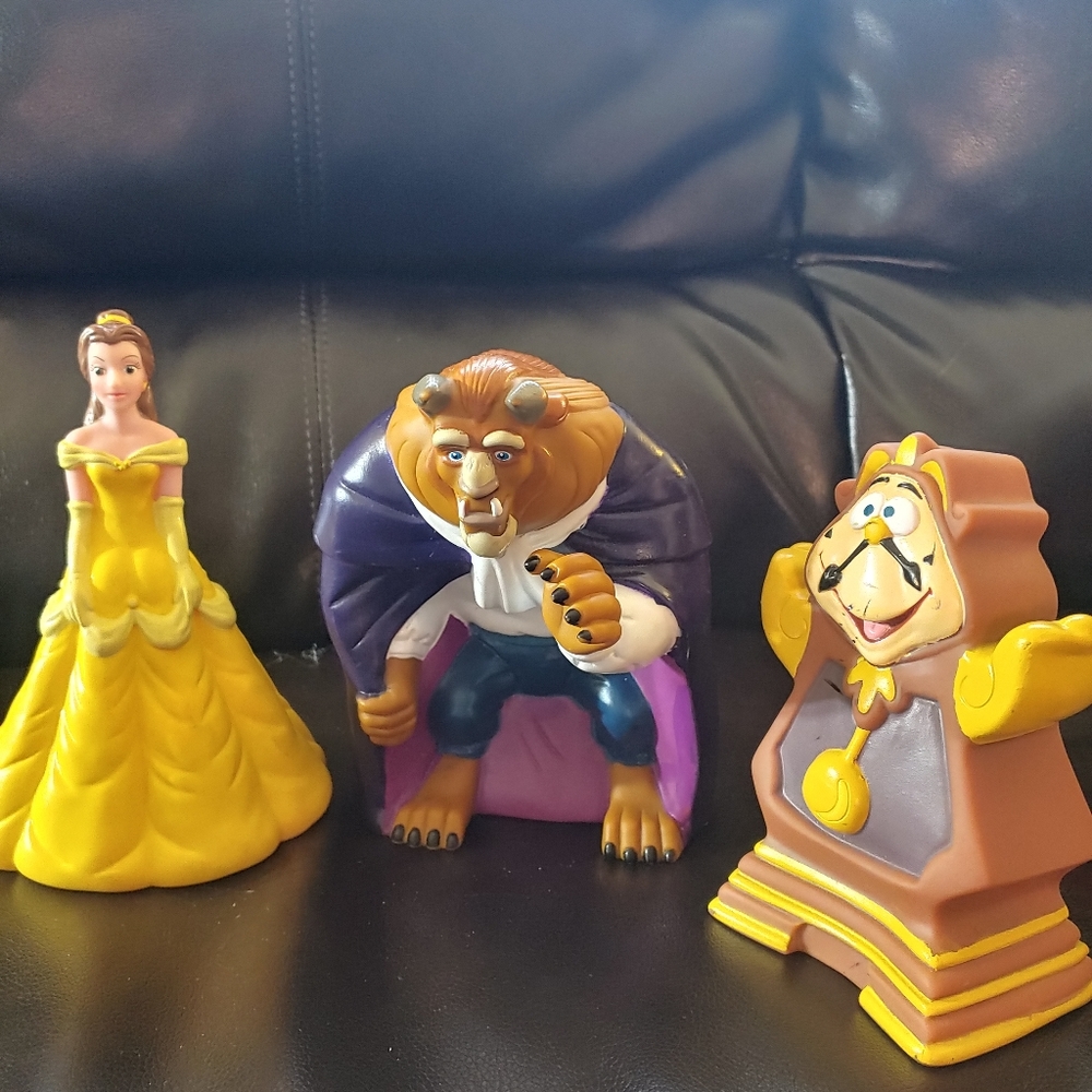 Vintage Beauty and the Beast Puppets